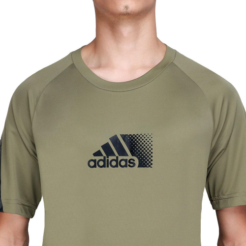 Camiseta adidas best sale verde militar