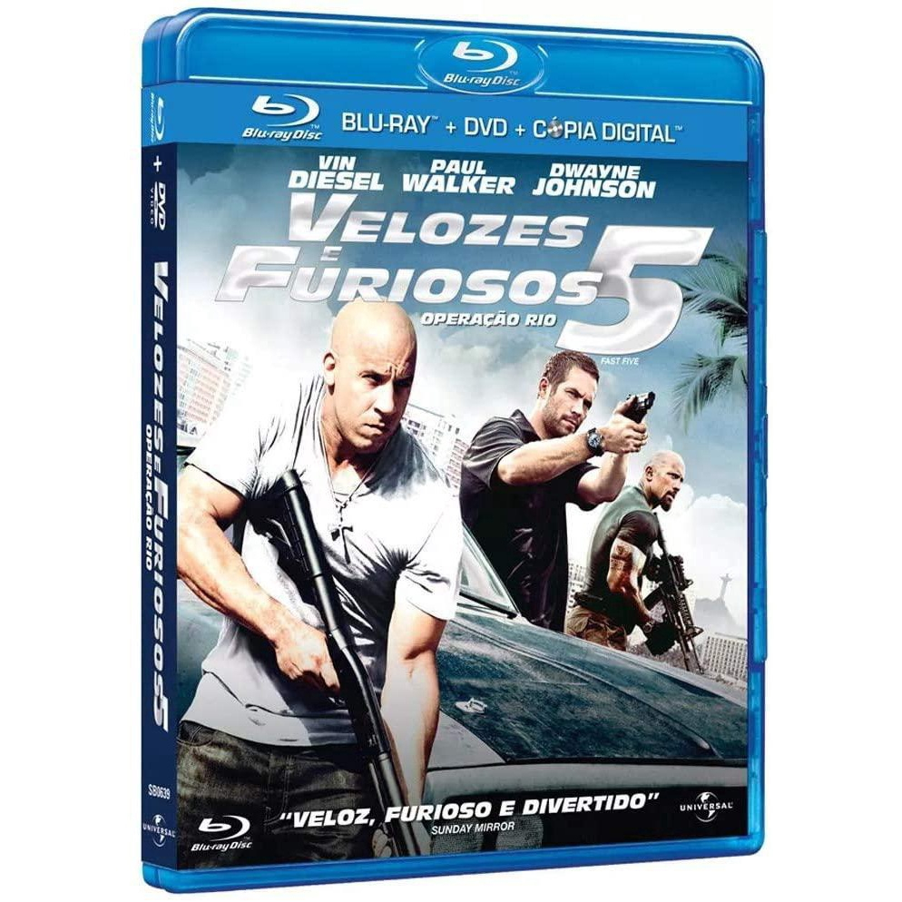 Blu-ray velocidade Furiosa 5 Com Vin Diesel