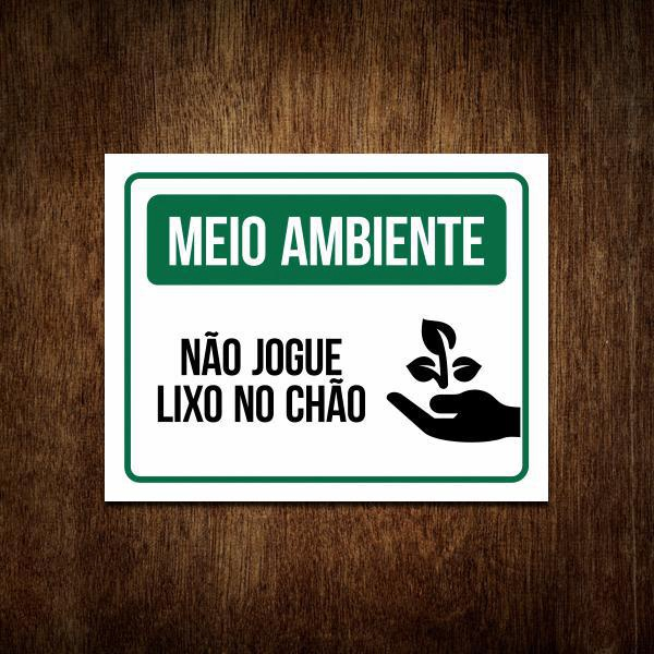 Segurança não jogue lixo no chão - S009