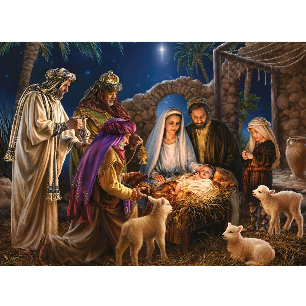 Quebra Cabeça 500pcs Noite de Luz Família Sagrada Natal Grow em Promoção na  Americanas