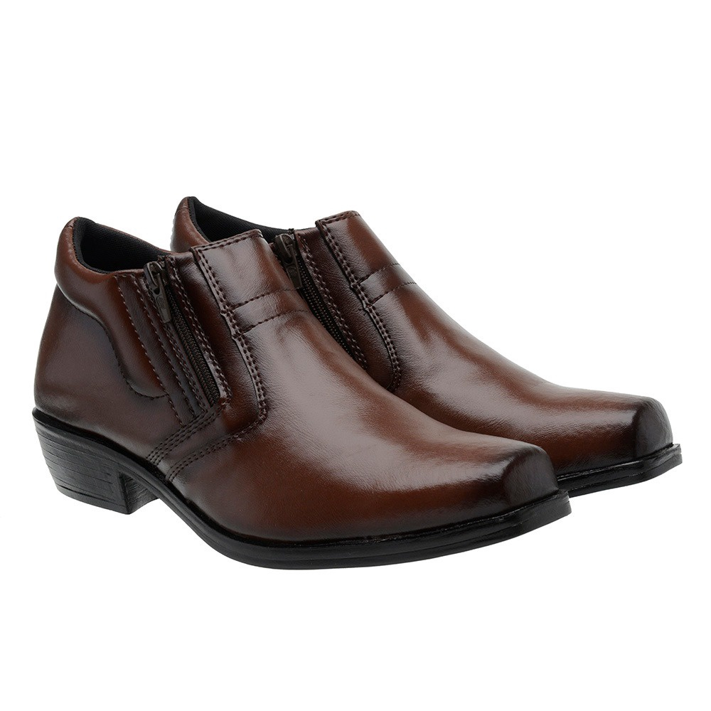 Bota couro sale sintetico masculina