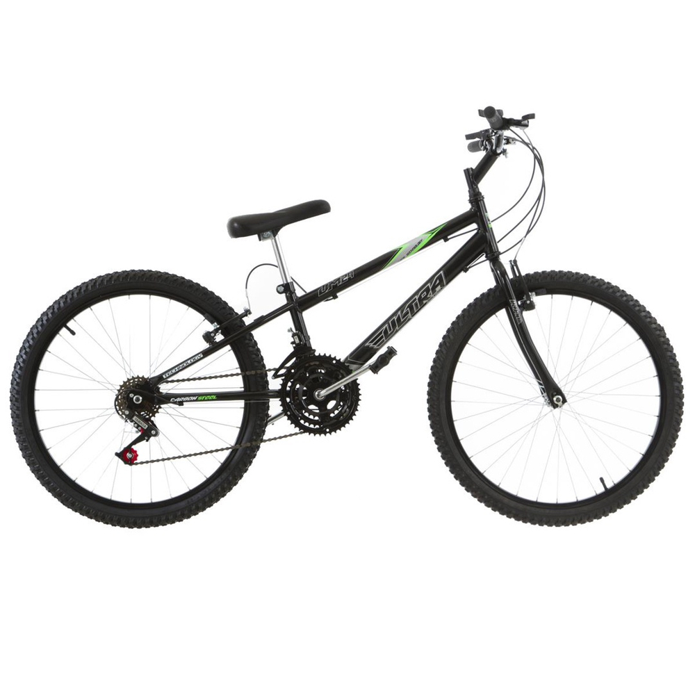 Bicicleta feminina preta aro 24 18 marchas pro tork ultra ultra bikes