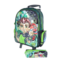 Kit mochila G com rodinha e estojo Ben 10 Metallic 30047 dmw Menor preço em Kit mochila G com rodinha e estojo Ben 10 Metallic 30047 dmw