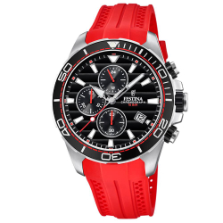 Relógio Festina Masculino Borracha Vermelha F20370/3 by Vivara Menor preço em Relógio Festina Masculino Borracha Vermelha F20370/3 by Vivara
