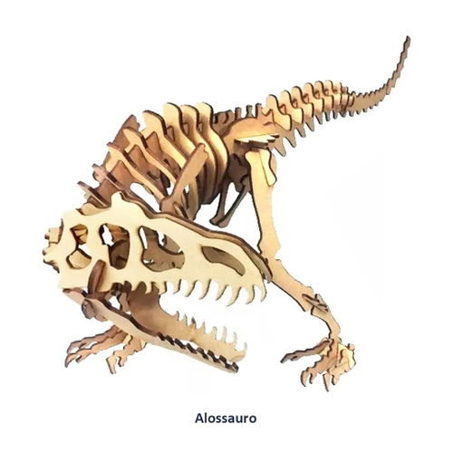 Dimetrodonte, Dinossauro 3D de Madeira