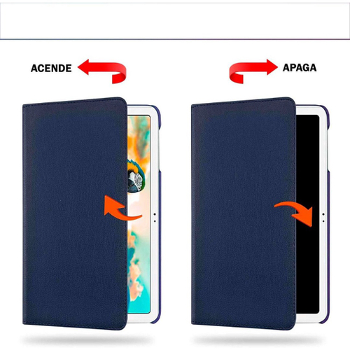 Capa Girat Ria Inclin Vel Para Tablet Samsung Galaxy Tab A Lite Sm T T Em