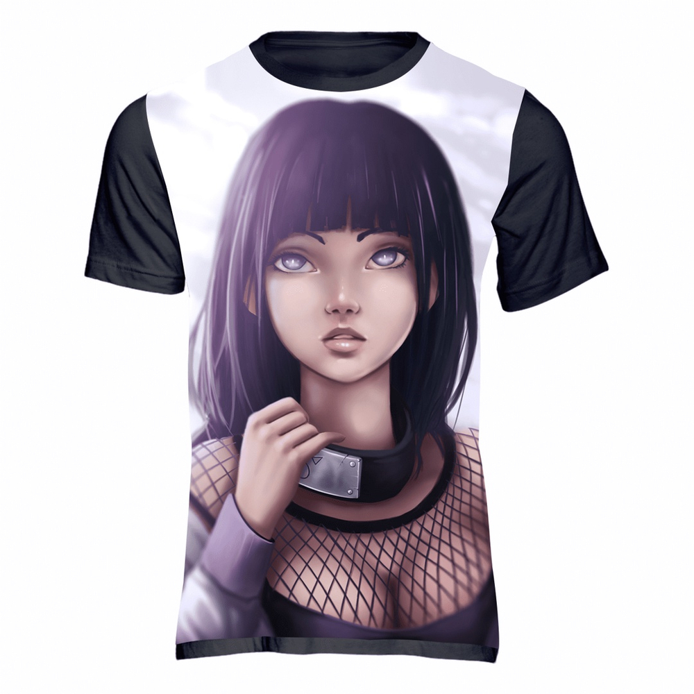 Camiseta Hinata Narut Mangá Desenho Anime Otaku 909 em Promoção na