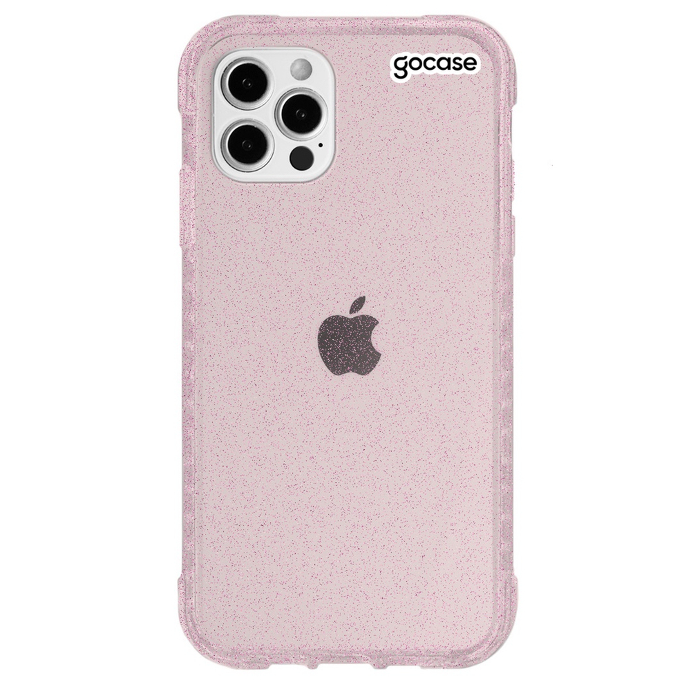 Capa Glitter Iphone Pro Clear Logo Black No Shoptime