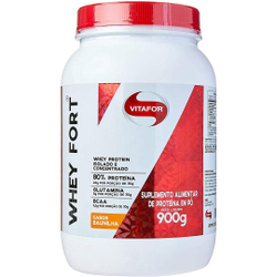 Whey Fort Baunilha, Vitafor, 900g Menor preço em Whey Fort Baunilha, Vitafor, 900g