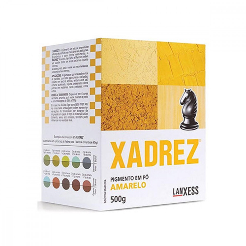 Pigmento em pó Xadrez Amarelo Para Tinta 500g - Lanxess