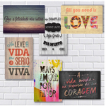 Kit Placas Com Frases Bonitas 13x20 – 10 Unidades em Promoção na Americanas