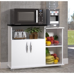 Fruteira Cozinha Armário p/ Microondas 2 Portas Preto é boa?