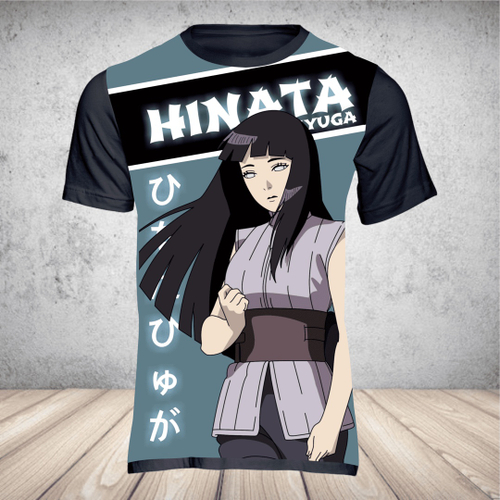 Camiseta Blusa Hinata Naruto Camisa Feminina Masculina