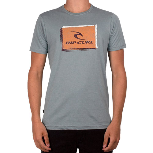 camiseta rip curl cinza