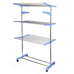 Varal Roupas 3 Andares Aço Inox Dobrável 4 Rodas é boa?