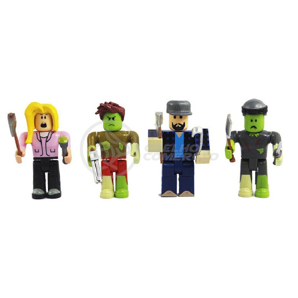 Kit 4 Bonecos Roblox Zumbi+ Acessórios- Coleção Ataque Zumbi - Harsh -  Bonecos - Magazine Luiza