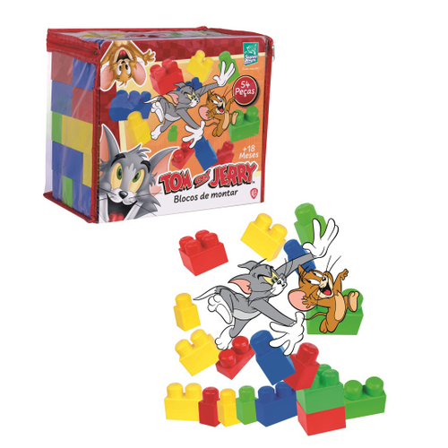 Kit Blocos Infantil Bolsa Com 180 Peças Grandes - Maptoy