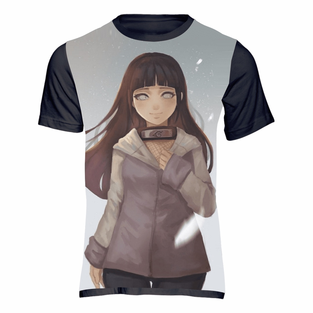 Camiseta Blusa Hinata Naruto Camisa Feminina Masculina