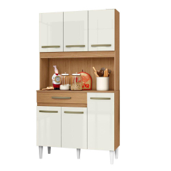 Cozinha Compacta 6 Portas Cleo Aramóveis Atacama/off White é boa?
