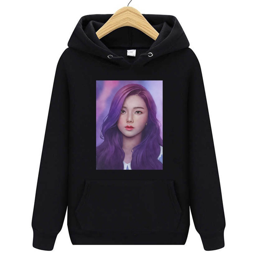 Moletom preto Desenho Kim Ji Soo Black Pink Kpop masculino feminino  flanelado | Submarino