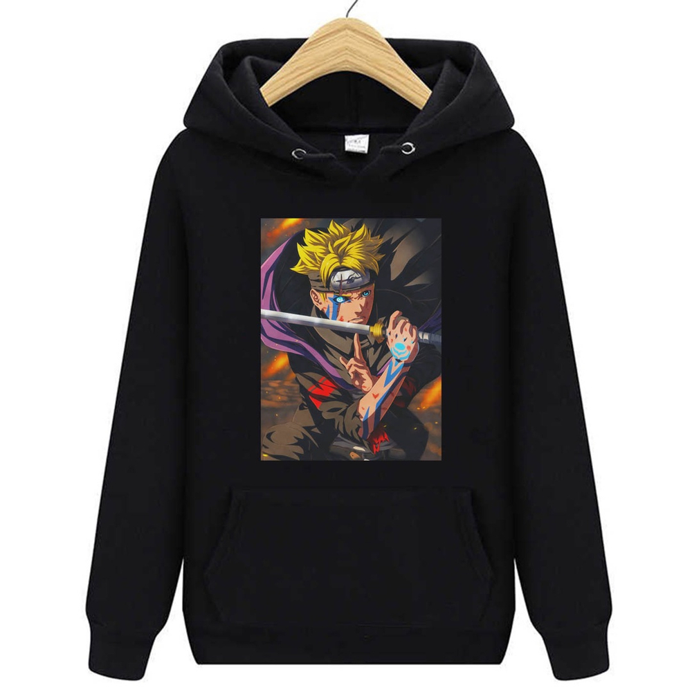 Moletom preto Boruto Karma Desenho Anime Otaku masculino feminino flanelado  | Submarino