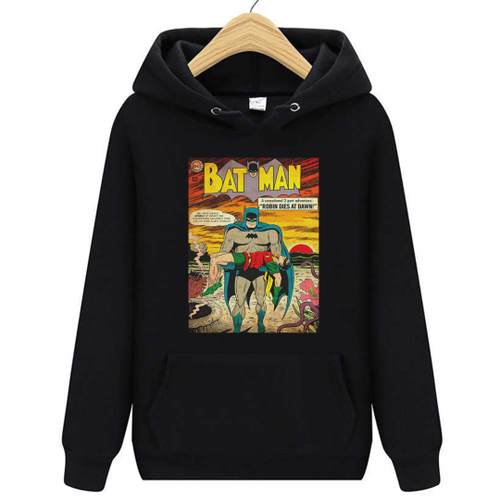 Moletom preto Morte de Robin Batman Hq Vintage masculino feminino