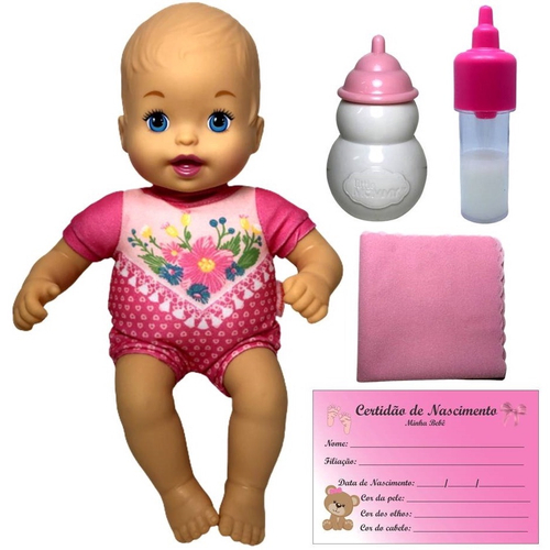 Kit Roupa de Boneca Baby Alive e Little Mommy Vestido Dente de