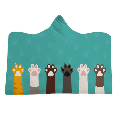 cat moletom com capuz blanket