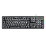 Teclado Gamer Mecânico T-Dagger Bermuda, LED White Branco, Switch Blue T-TGK312-BL PT-White LED