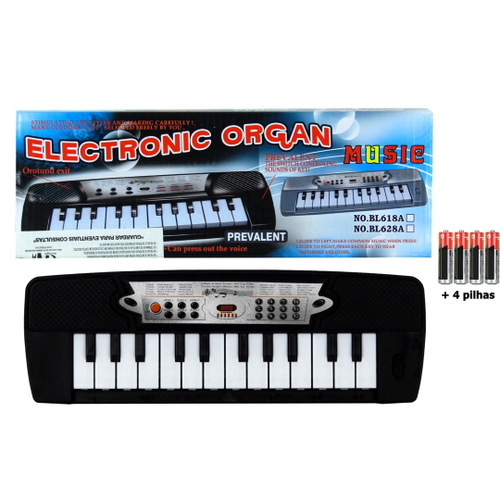 Brinquedo Teclado Infantil Música Luz Piano Cavalo + 4 Pilha em Promoção na  Americanas