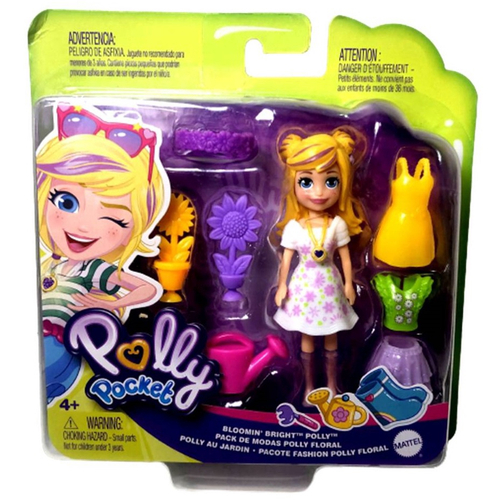 Conjunto Mini Boneca Colecionável Menina Loira Polly Pocket