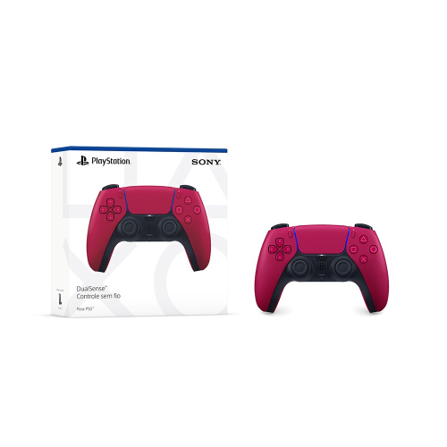 Controle Ps5 sem fio DualSense Cosmic Red Sony Ps5 no Shoptime