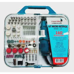 Kit Micro Retífica 250W 160 Pçs Acessórios Ferramentas c/ Maleta Retificadeira Importway 110V 127V é boa?