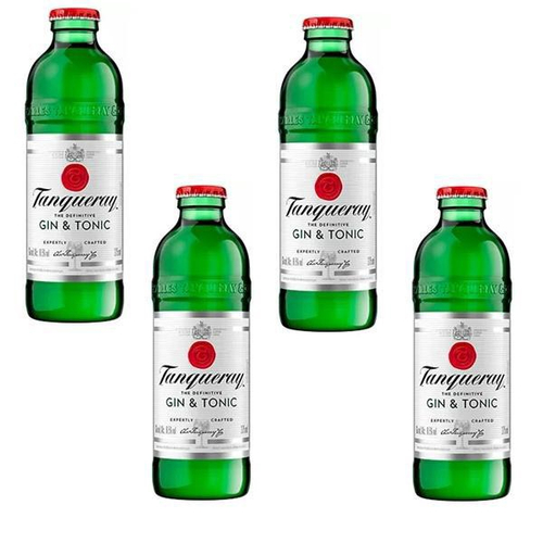 Gin Tanqueray Gin Tonic 275ml Kit 4 Unidades Submarino