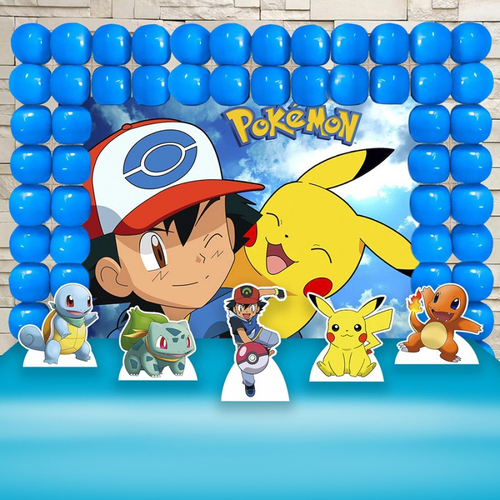 Display Festa Decoração Pokemon Com Nome Personalizado Mdf