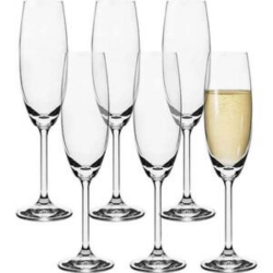 Jogo 6 Taças De Champagne Bohemia Cristal Titanium 220ml Menor preço em Jogo 6 Taças De Champagne Bohemia Cristal Titanium 220ml