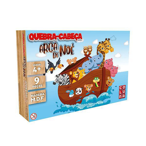 Quebra Cabeça Infantil 3D Madeira MDF Alfabeto 26 Peças Dog