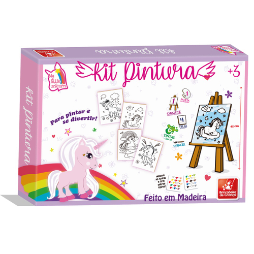 Tela Pintar com Números e Tintas Unicórnio - Moinho do Cabaço