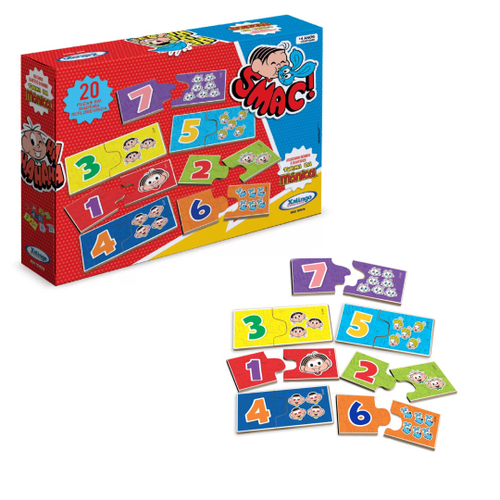 Brinquedo Jogo Números 1 Ao 10 de Madeira Cocomelon 20 Peças Grandes + 3  anos Infantil Educativo Nig Brinquedos - 0511 na Americanas Empresas