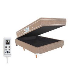 Colchão Magnético Casal Eco Master Linha Luxo Massageador Bio Quântico Cromoterapia + Box Baú - bege Menor preço em Colchão Magnético Casal Eco Master Linha Luxo Massageador Bio Quântico Cromoterapia + Box Baú - bege