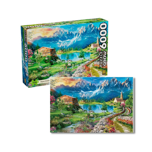 paisagem com casas - puzzle online