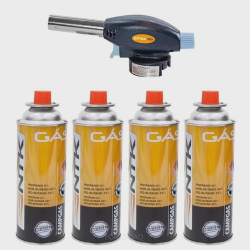 Maçarico Culinário Portátil com Regulagem Gourmet + 4 Refis globalmix é boa?