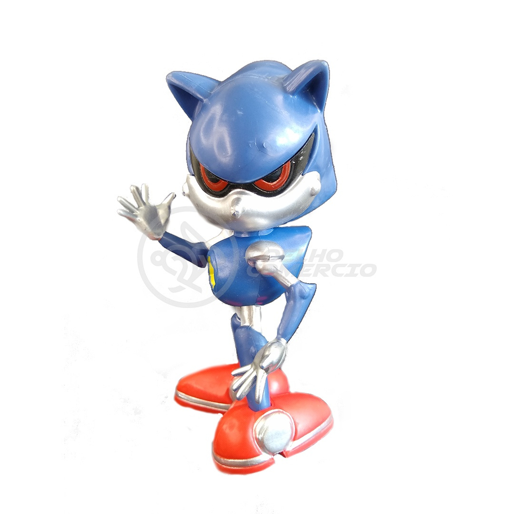 Boneco Sonic The Hedgehog Metal Sonic Articulado e Acessório