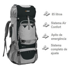 Mochila Cargueira Kompaz 70 + 15 Litros Nautika Camping Viagem Menor preço em Mochila Cargueira Kompaz 70 + 15 Litros Nautika Camping Viagem