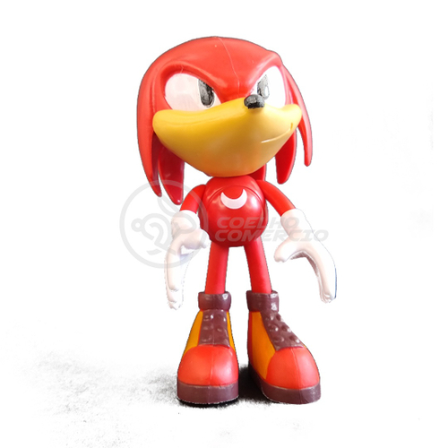 Boneco Action Figure Sonic Vermelho Knuckles 22cm Vinil Articulado