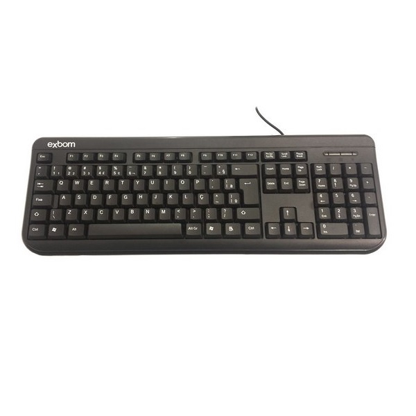 Teclado Basico Com Fio Pc Notebook Bk 130 Abnt 2 Usb Exbom Em Promoção Na Americanas 3389