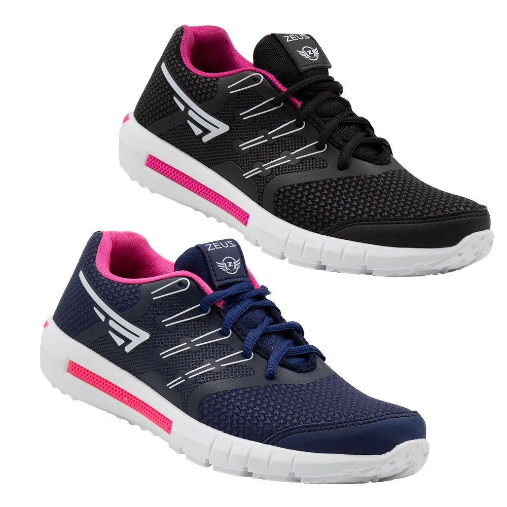 Tênis esportivo clearance feminino zeus caminhada