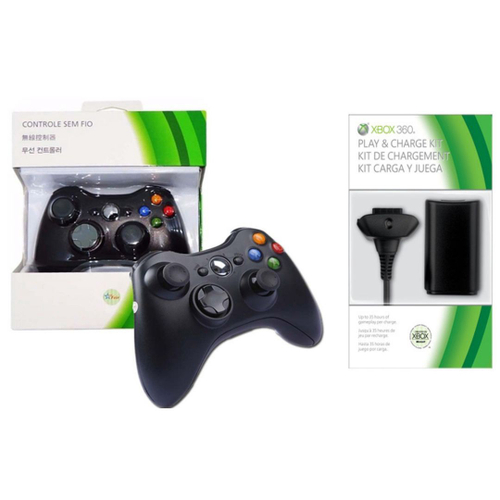 Controle XBOX 360 Wireless Original Branco Sem Fio