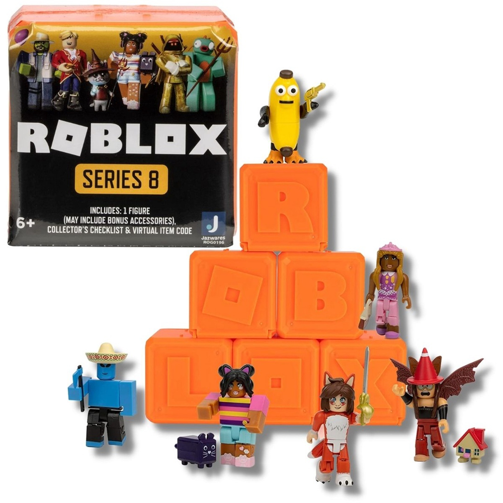 Kit com 8 personagem de montar miniatura roblox figurinhas exclusivas em  Promoção na Americanas