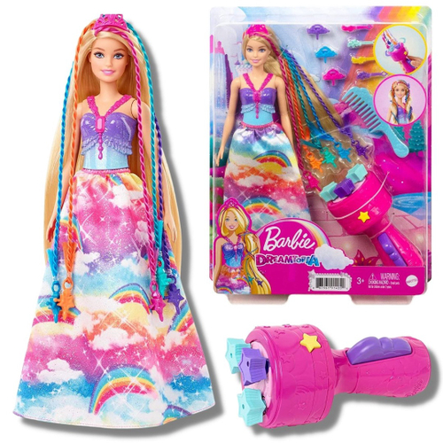 Barao Mattel Barbie Sereia Cabelos Rosa